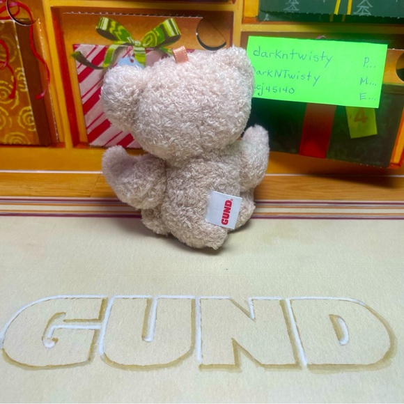 1 BRAND NEW GUND MINI CINDY PLUSH BEAR ORNAMENT TOY APPROX 4” PRICE FIRM - Picture 3 of 15